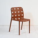 Switch Set of 4 Contemporary Open-Weave Dining Chairs – Stackable Indoor &amp; Outdoor Chair Set 1 image