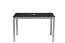 Switch Teak Rectangular Outdoor Dining Table – Aluminum Frame with Teak-Look Plastic Wood Slats (47.2&quot; x 29.5&quot;) 3 image