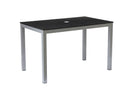 Switch Teak Rectangular Outdoor Dining Table – Aluminum Frame with Teak-Look Plastic Wood Slats (47.2&quot; x 29.5&quot;) 2 image