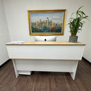 Switch Modular Reception Desk with Counter Riser &amp; Storage 2 image
