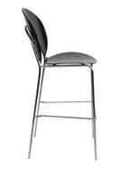 Switch Set of 4 Modern PC Barstools with Chrome Metal Legs 4 image