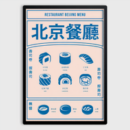Advertising Light Box Wall-mounted (A4 - Black) LED Backlit Lightbox