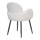 Switch Set of 2 Modern Upholstered Dining Chair with Tufted Armrests and Metal Legs 3 image