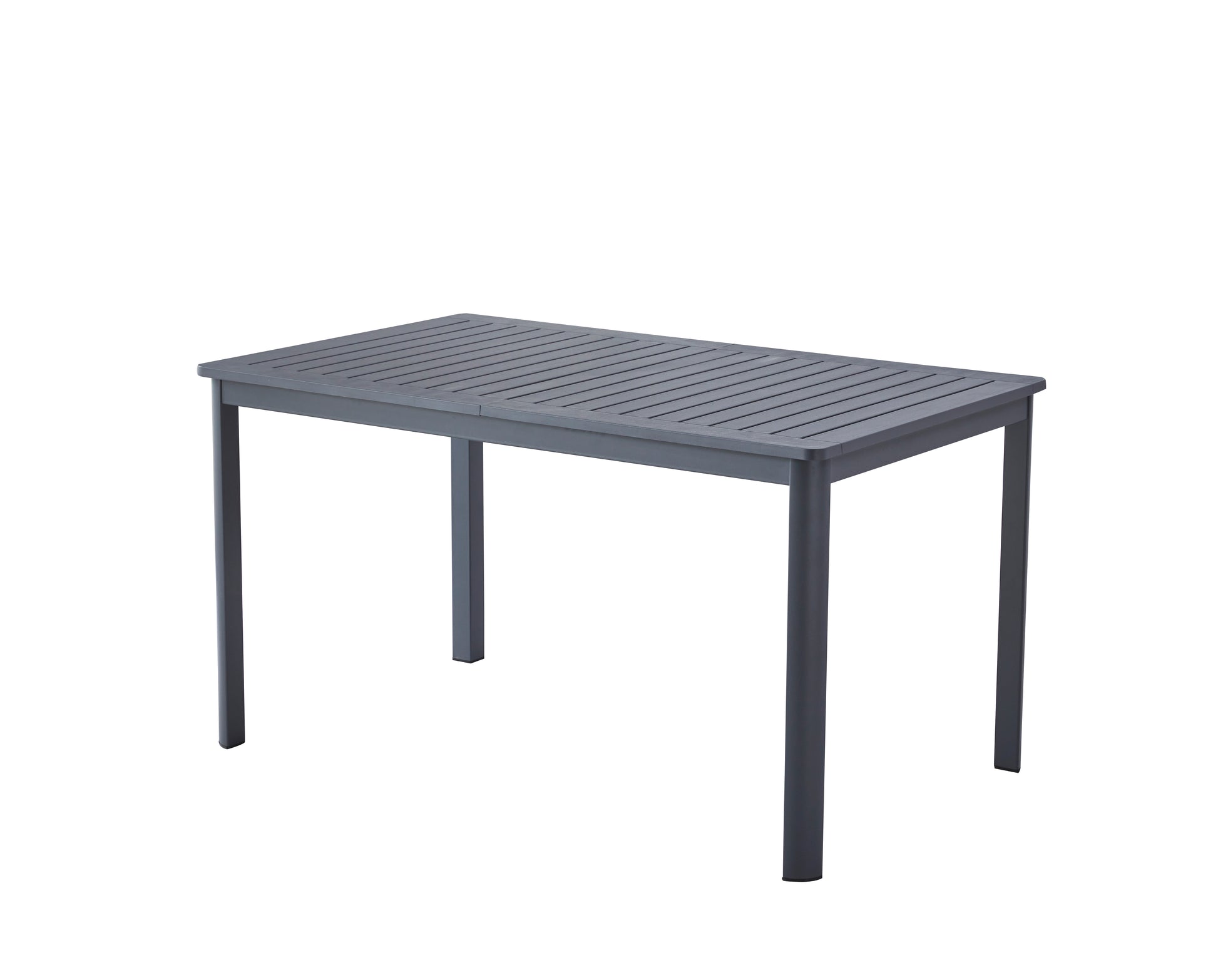 All-Weather Outdoor Dining Table – Square or Rectangular, PP Plastic Slatted Top