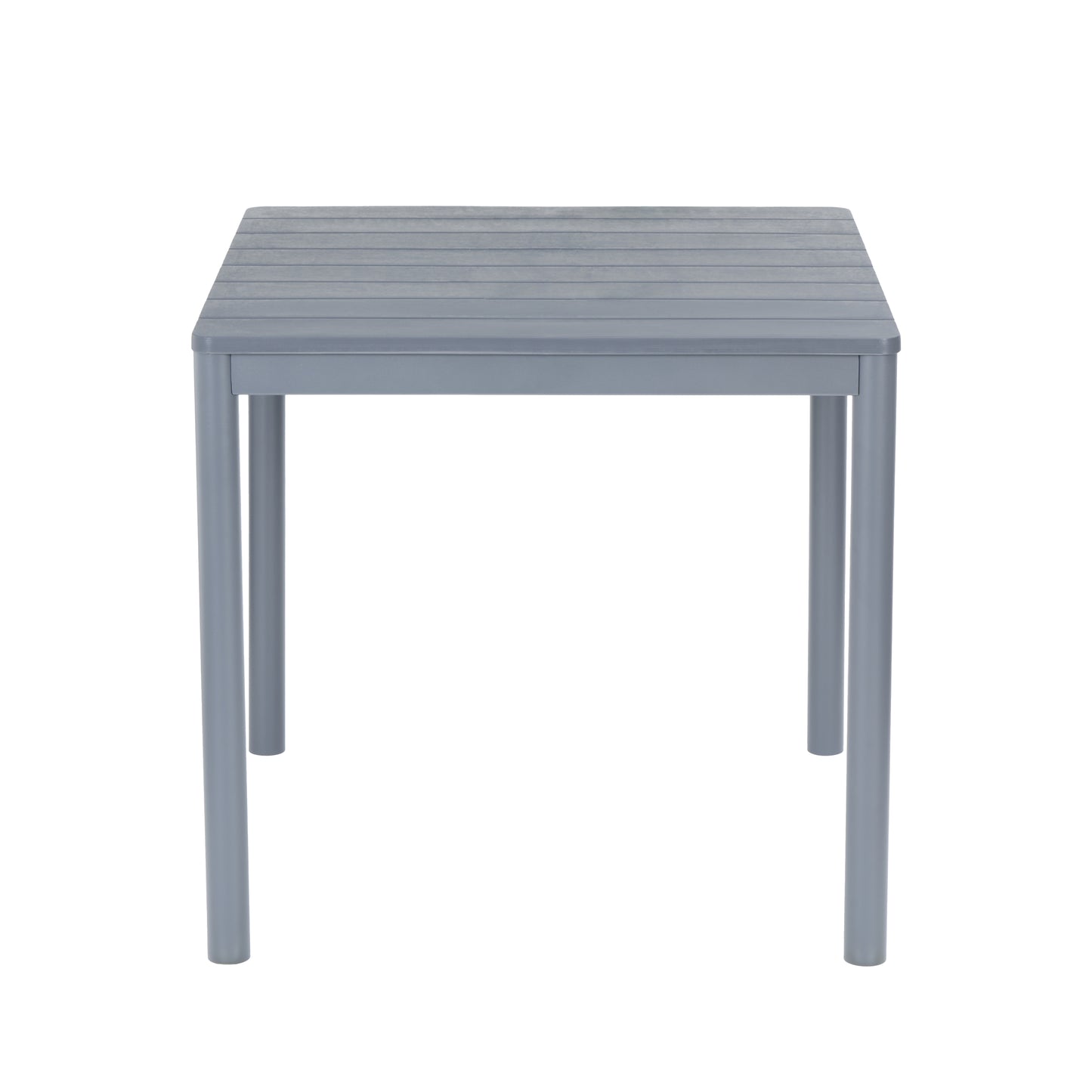 All-Weather Outdoor Dining Table – Square or Rectangular, PP Plastic Slatted Top