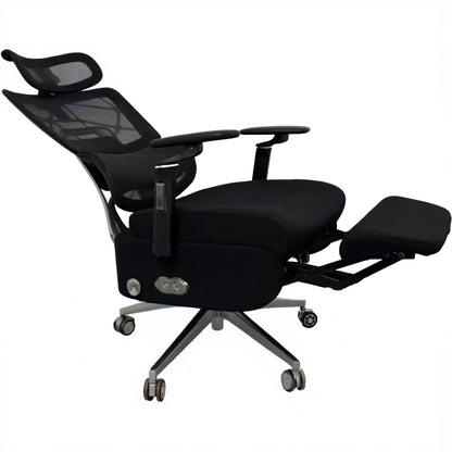 Ergonomic Executive Massage Office Chair with Full Recline & USB Charging