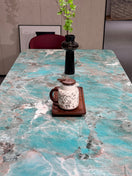 Switch Jade Green Marble-Effect Dining Table – 160 x 90 cm Modern Rectangular Table 3 image