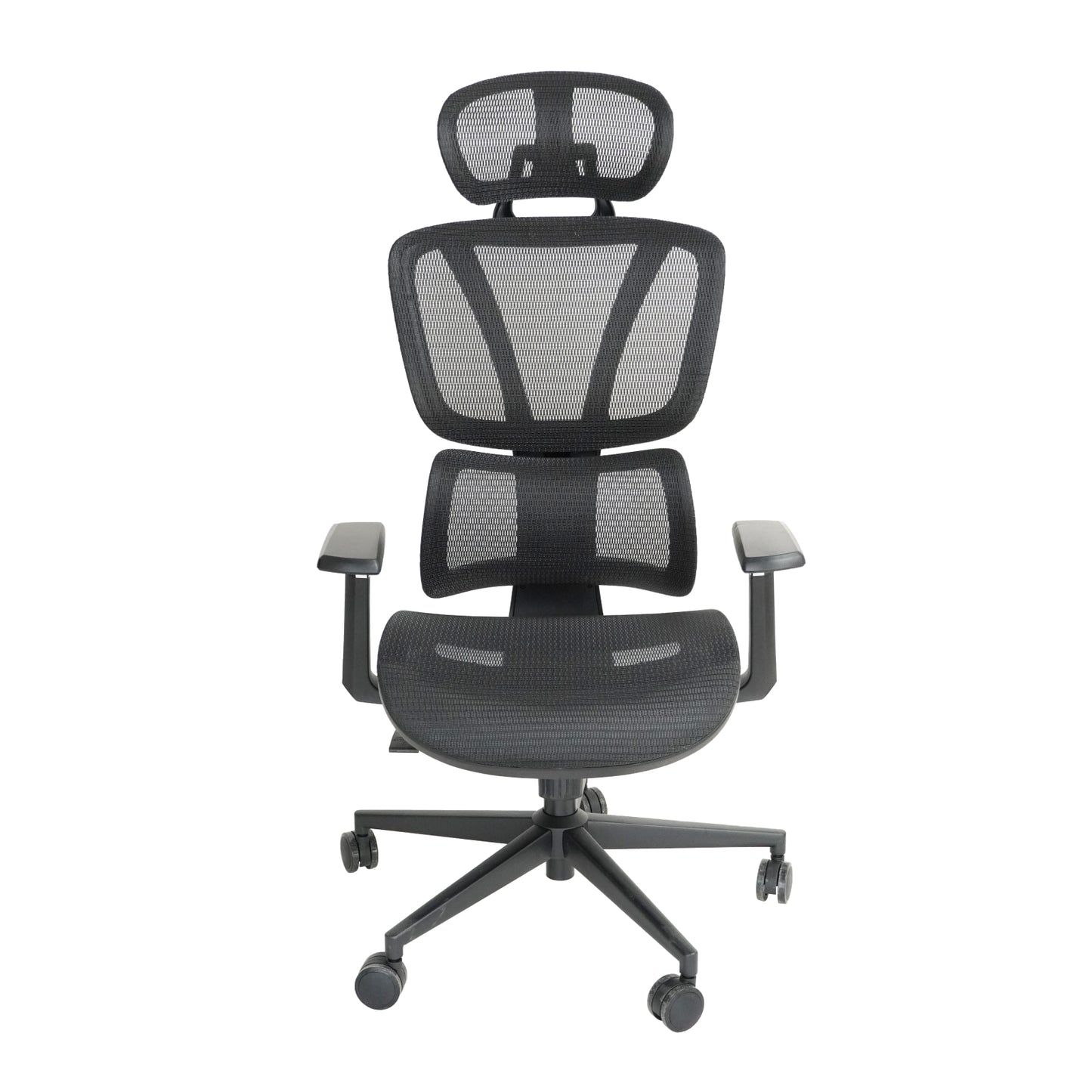 Premium Mesh Office Chair with Adjustable Lumbar Support- Black Chair Base