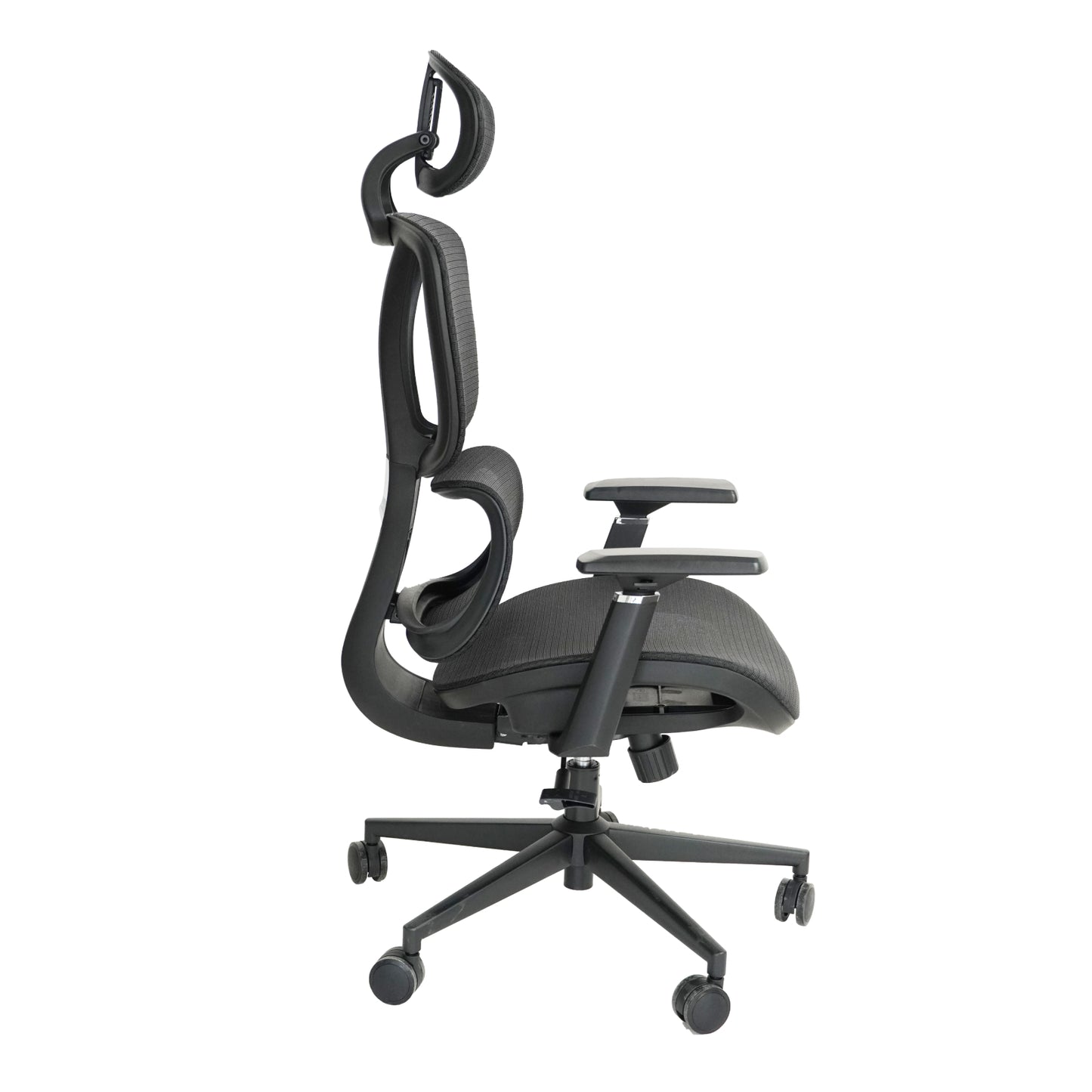 Premium Mesh Office Chair with Adjustable Lumbar Support- Black Chair Base