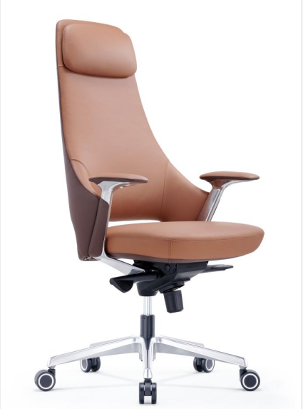 Brown Faux Leather Executive Chair