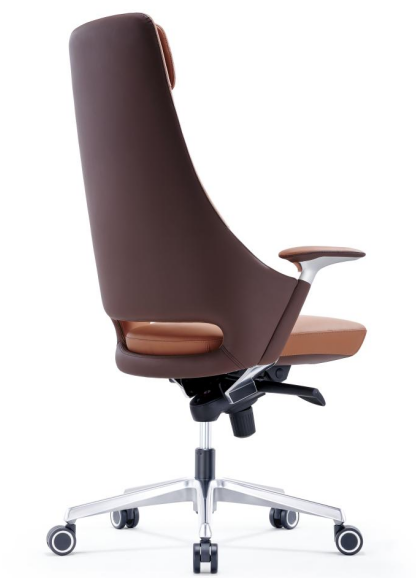 Brown Faux Leather Executive Chair