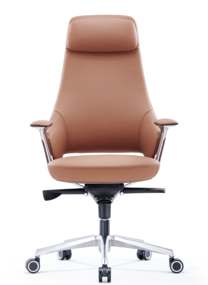 Brown Faux Leather Executive Chair