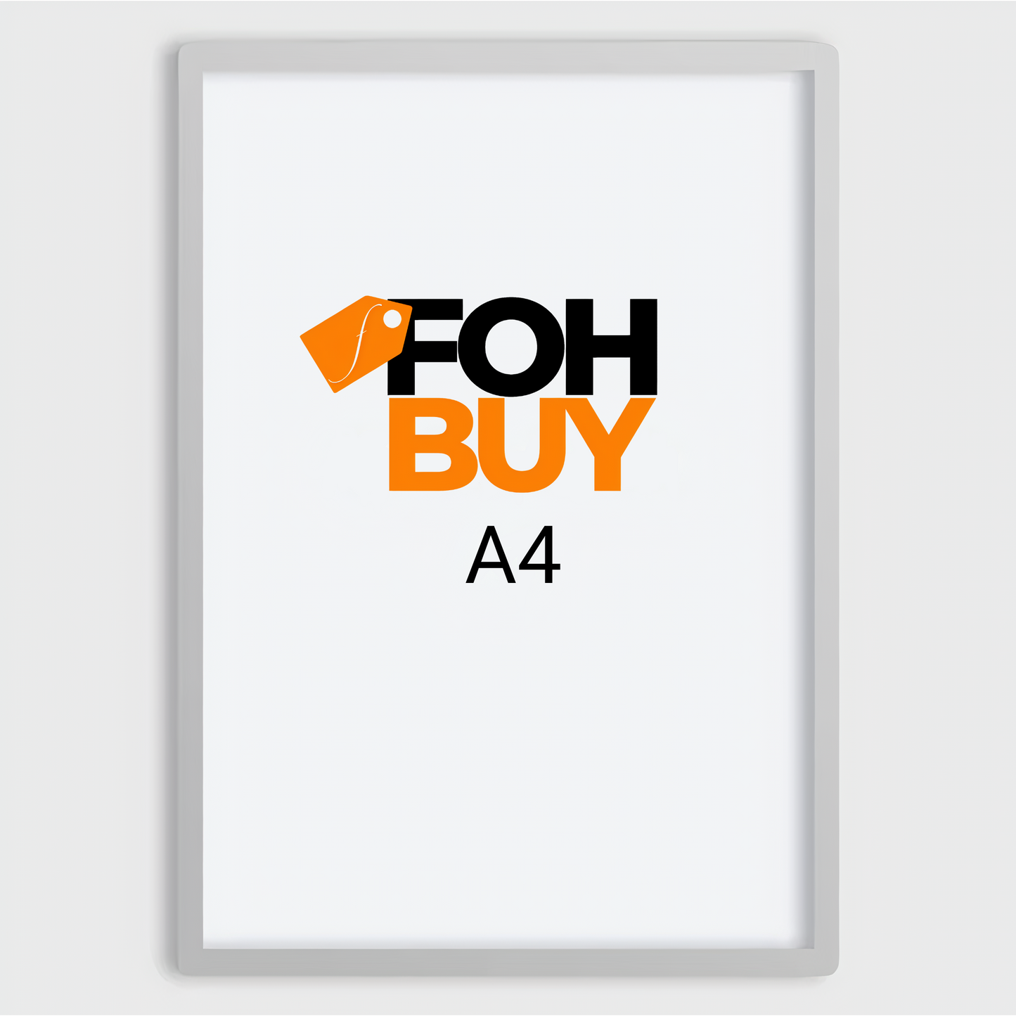 Advertising Light Box Wall-mounted (A4 - Silver) LED Backlit Lightbox