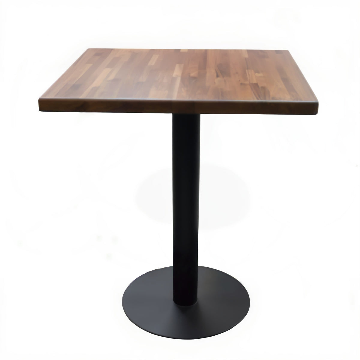Butcher Block Walnut Solid Wood Dining Table with Base