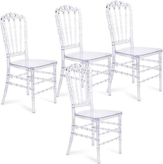 clear dining chairs