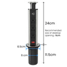 Switch Desk-Inset Power Strip with Surge Protection 3 image