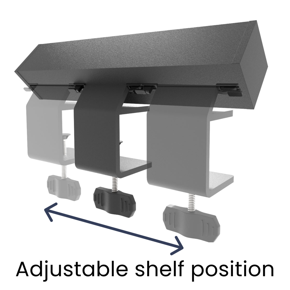 Power Strip with Surge Protection and Desktop Clamp