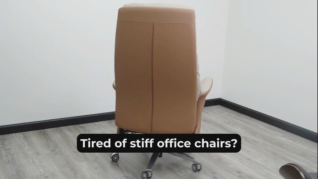 Premium Plush Microfiber Upholstered Reclining Office Chair
