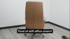Premium Plush Microfiber Upholstered Reclining Office Chair