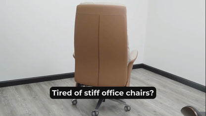 Premium Plush Microfiber Upholstered Reclining Office Chair