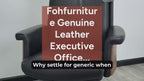 Genuine Leather Executive Office Chair – High Back