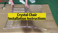 Set of 4 Clear Acrylic Chiavari Chairs, Modern Dining Chair, Accent Event Ghost Chairs for Wedding Party Event Reception (Clear)